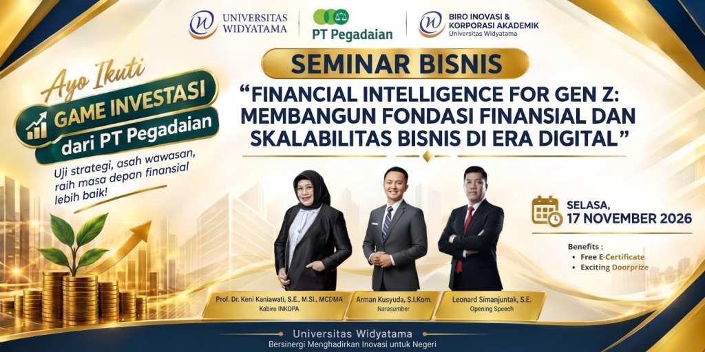 [UPCOMING EVENT] Seminar Bisnis: Biro Inovasi dan Korporasi Akademik (INKOPA) x Pegadaian