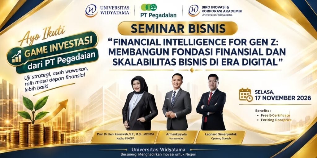 [UPCOMING EVENT] Seminar Bisnis: Biro Inovasi dan Korporasi Akademik (INKOPA) x Pegadaian
